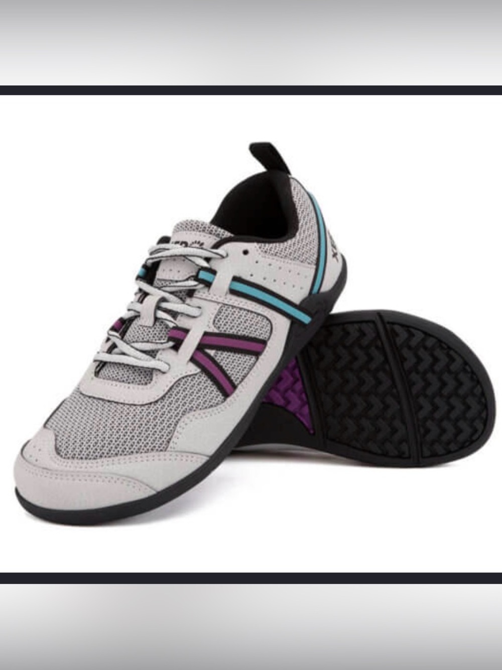Xero Shoes Women's Prio Gray and Purple Athletic Shoes 10